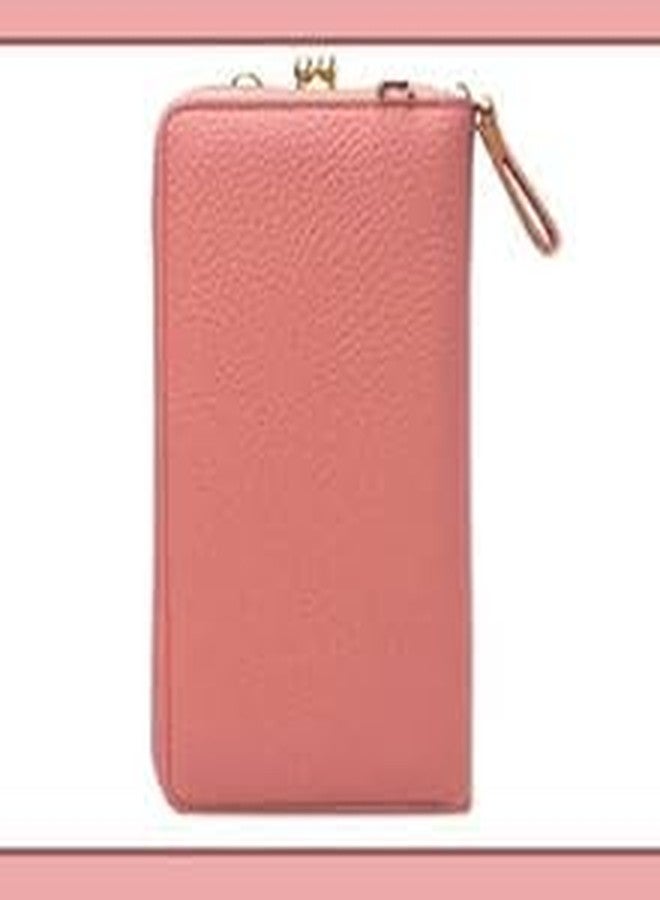Bago Crossbody Phone Bag for Women & Girls | Stylish Faux Leather Mini Sling Bag | Mobile Phone Holder Wallet Pouch with Zipper | Small Shoulder Purse with Strap & Card Slots Pink - Image 5